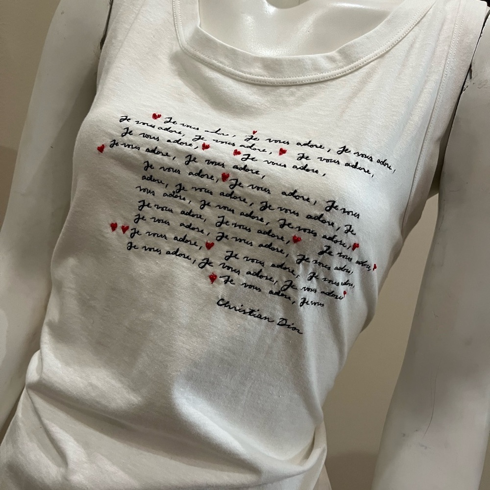 Dior White Tank Top